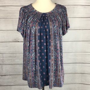 Style & Co Flutter Sleeve Top Size XL